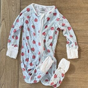 Caden Lane Ladybug Zipper Footie Size 6-12 Months